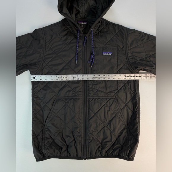 Patagonia Diamond Quilted Full Zip Hooded Jacket Mens Small - Picture 5 of 11